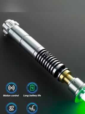 Luke Skywalker Lightsaber with Silver Black Hilt NEW